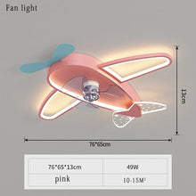 Load image into Gallery viewer, Bedroom study ceiling fan light lamp